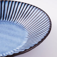 萩焼 松光山 輪花8寸鉢 青萩釉 萩焼 松光山 萩焼