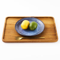 萩焼 松光山 輪花7寸皿 青萩釉 萩焼 松光山 萩焼