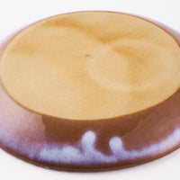 萩焼 松光山 輪花7寸皿 粉引紫 萩焼 松光山 萩焼