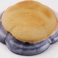 萩焼 松光山 木瓜4寸皿 グレー 萩焼 松光山 萩焼