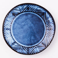 萩焼 松光山 矢羽根6寸皿 青萩釉 萩焼 松光山 萩焼