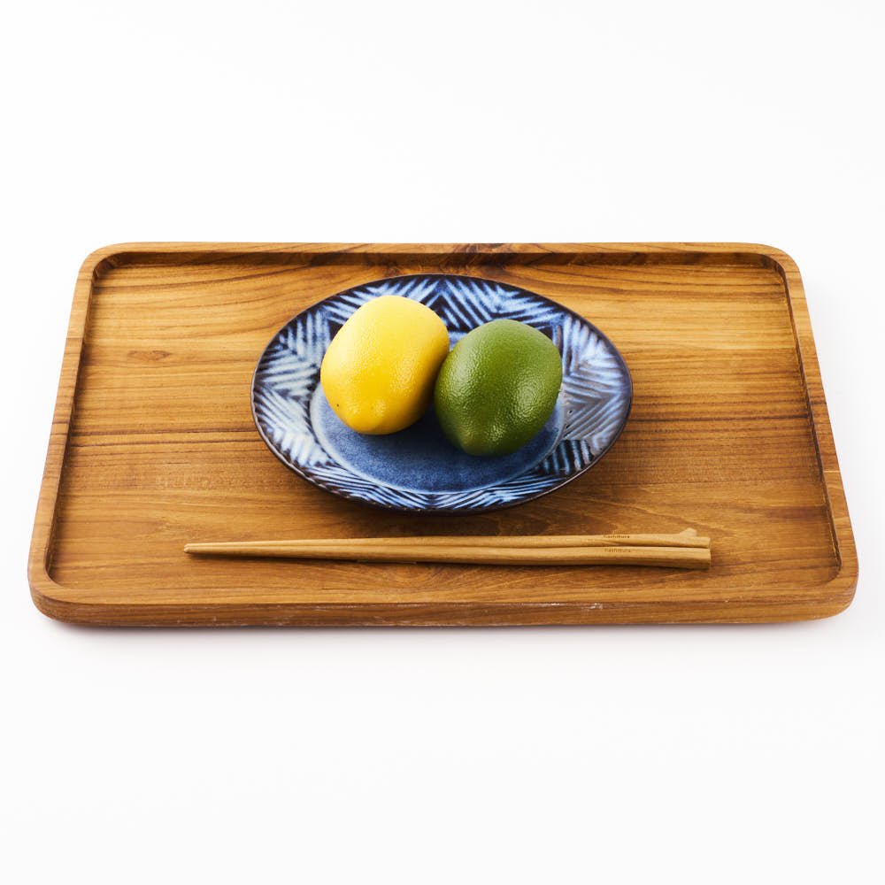 萩焼 松光山 矢羽根6寸皿 青萩釉 萩焼 松光山 萩焼