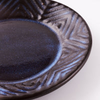 萩焼 松光山 矢羽根小皿 青萩釉 萩焼 松光山 萩焼