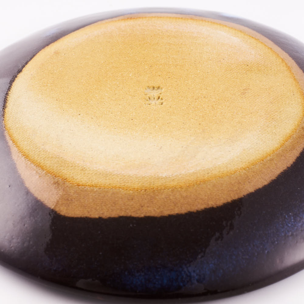 萩焼 松光山 矢羽根小皿 青萩釉 萩焼 松光山 萩焼