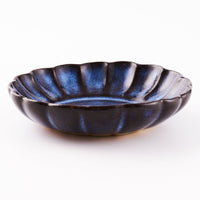 萩焼 松光山 菊花小皿 青萩釉 萩焼 松光山 萩焼