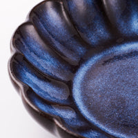 萩焼 松光山 菊花小皿 青萩釉 萩焼 松光山 萩焼