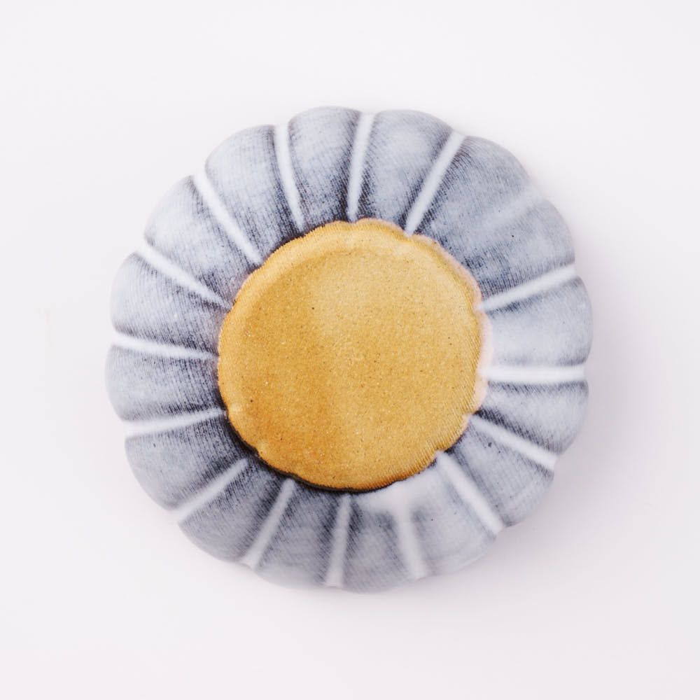 萩焼 松光山 菊花豆鉢 グレー 萩焼 松光山 萩焼