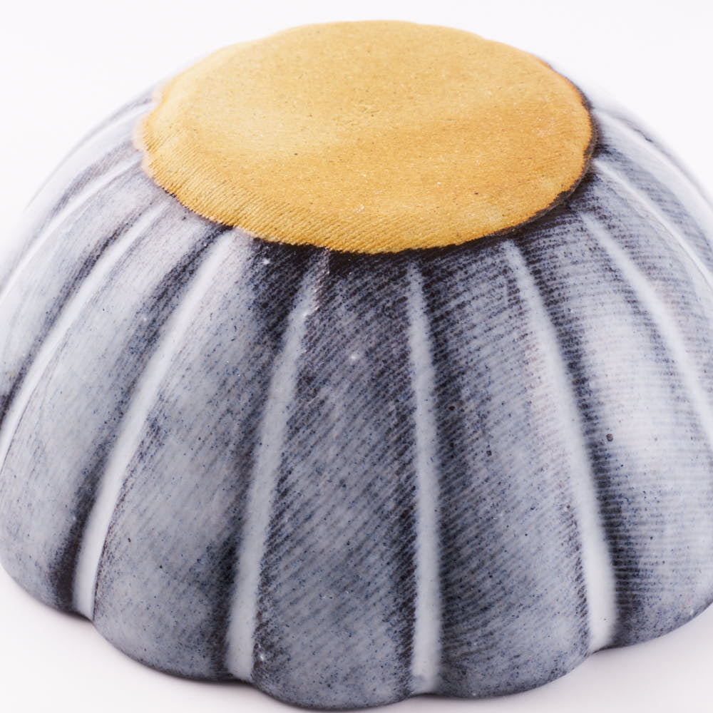 萩焼 松光山 菊花豆鉢 グレー 萩焼 松光山 萩焼