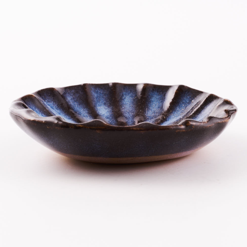 萩焼 松光山 菊花箸置き 青萩釉 萩焼 松光山 萩焼