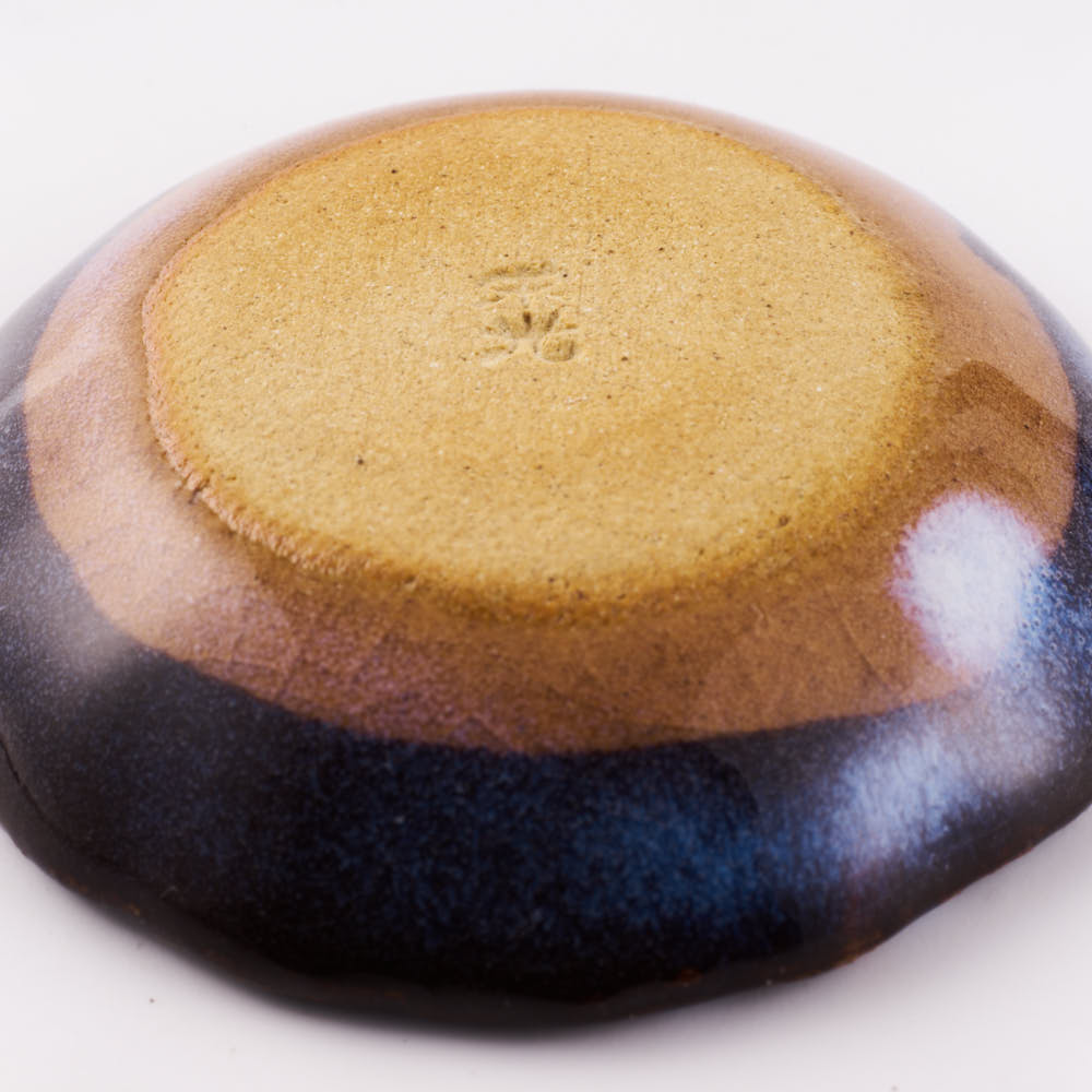 萩焼 松光山 菊花箸置き 青萩釉 萩焼 松光山 萩焼