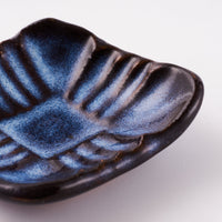 萩焼 松光山 菱形菊花箸置き 青萩釉 萩焼 松光山 萩焼