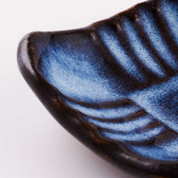 萩焼 松光山 菱形菊花箸置き 青萩釉 萩焼 松光山 萩焼