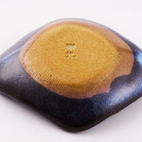 萩焼 松光山 菱形菊花箸置き 青萩釉 萩焼 松光山 萩焼