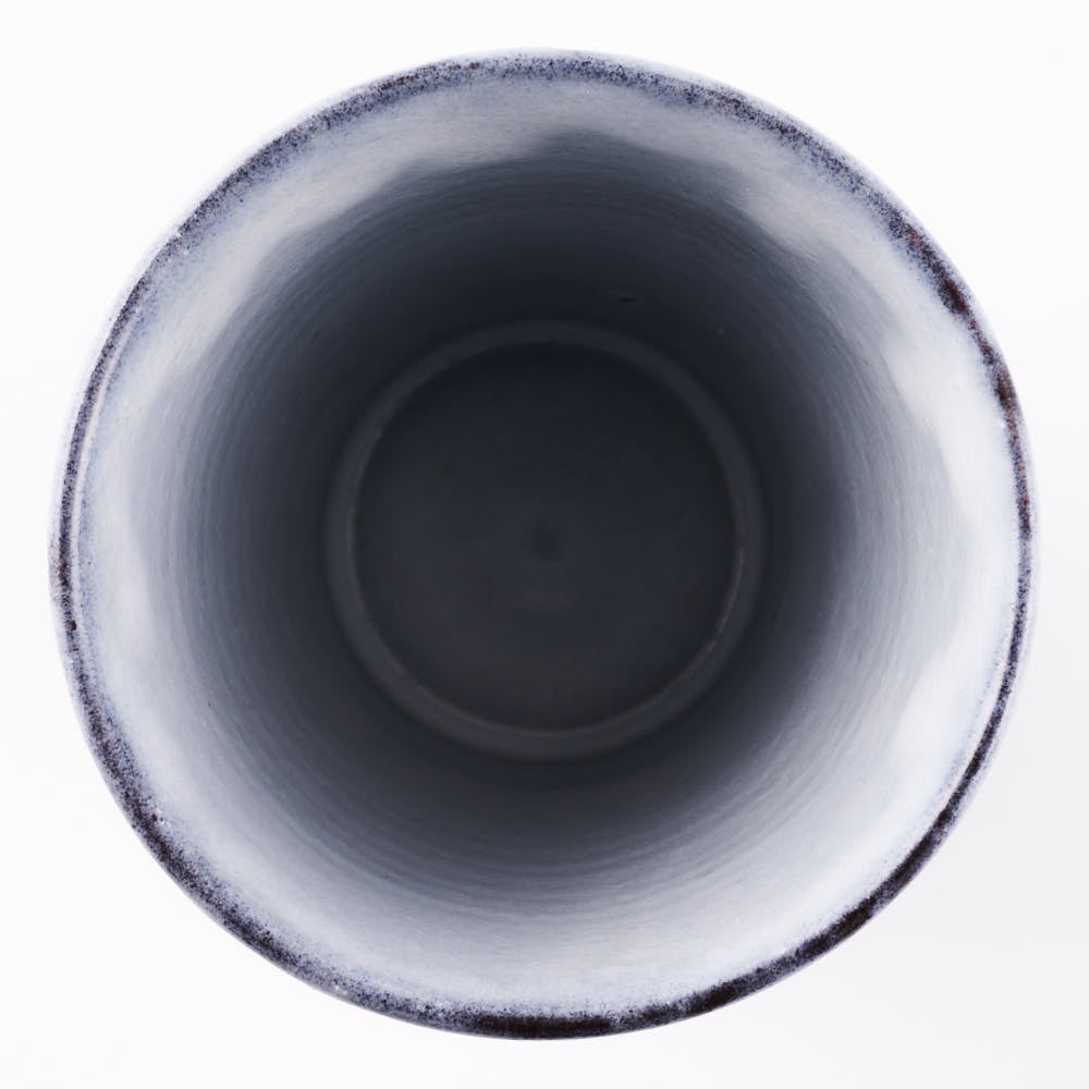 萩焼 松光山 しのぎフリーカップ(小) グレー 萩焼 松光山 萩焼