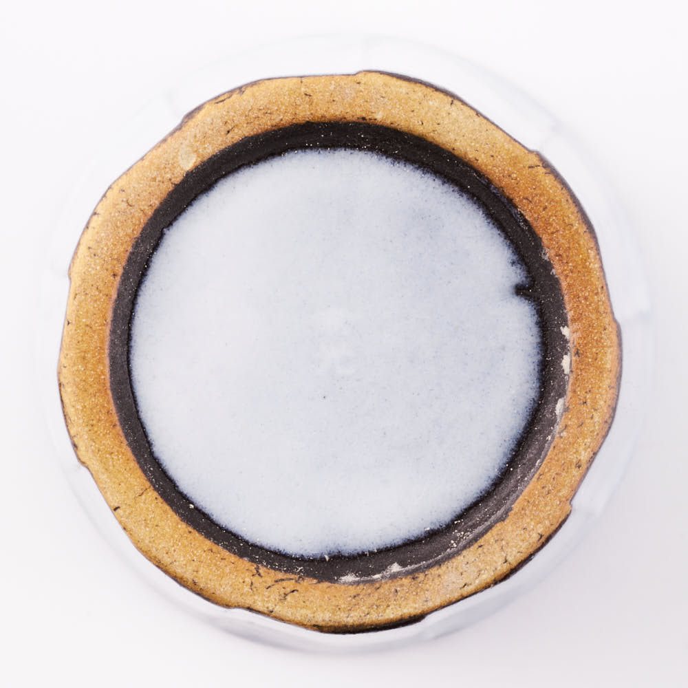 萩焼 松光山 しのぎフリーカップ(小) グレー 萩焼 松光山 萩焼