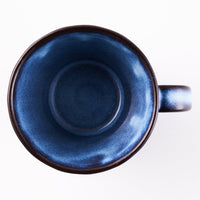 萩焼 松光山 面取カフェオレカップ 青萩釉 萩焼 松光山 萩焼