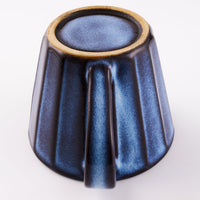 萩焼 松光山 面取カフェオレカップ 青萩釉 萩焼 松光山 萩焼