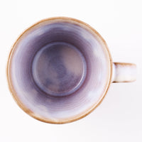 萩焼 松光山 面取カフェオレカップ 粉引紫 萩焼 松光山 萩焼