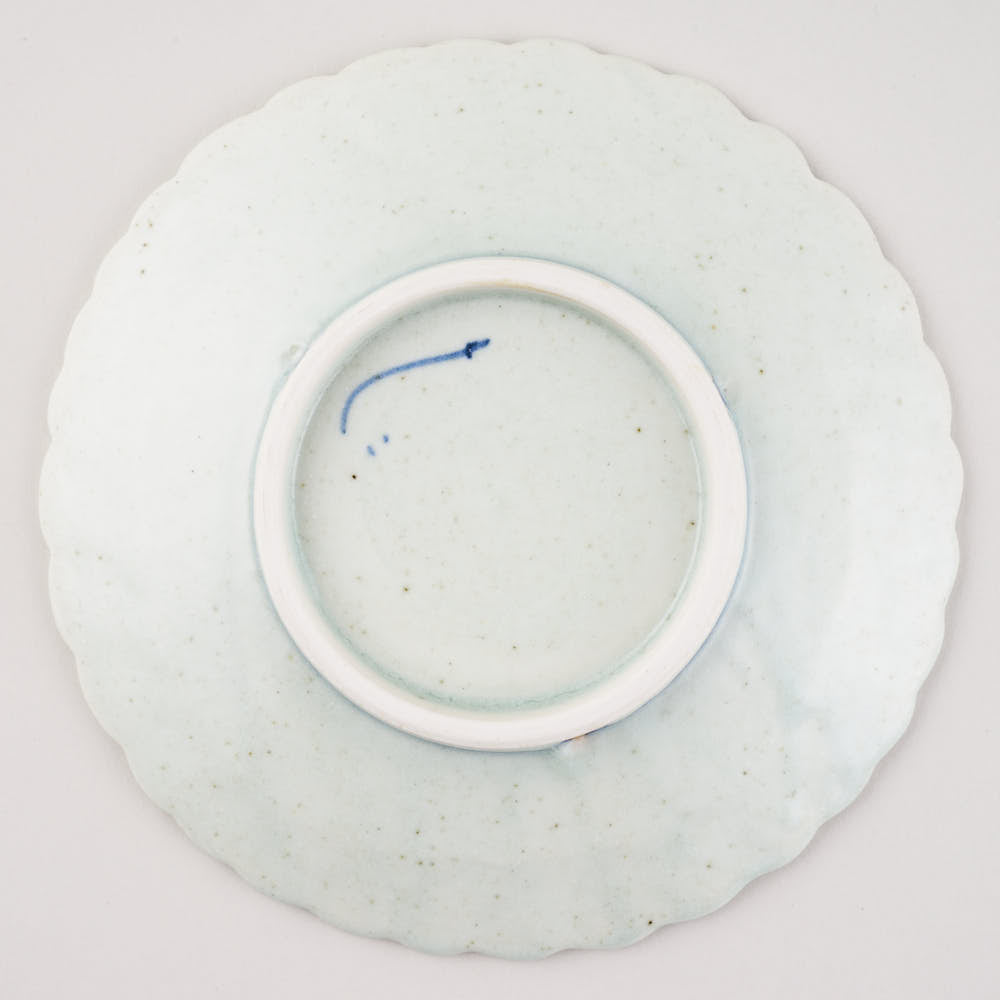 作家 吉田崇昭 染付鉤陽刻皿 作家 吉田崇昭 陶磁器作家もの