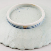 作家 吉田崇昭 染付鉤陽刻皿 作家 吉田崇昭 陶磁器作家もの