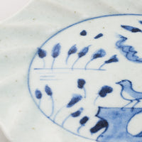 作家 吉田崇昭 染付捻形皿 作家 吉田崇昭 陶磁器作家もの