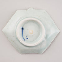 作家 吉田崇昭 染付折紙形小皿 作家 吉田崇昭 陶磁器作家もの