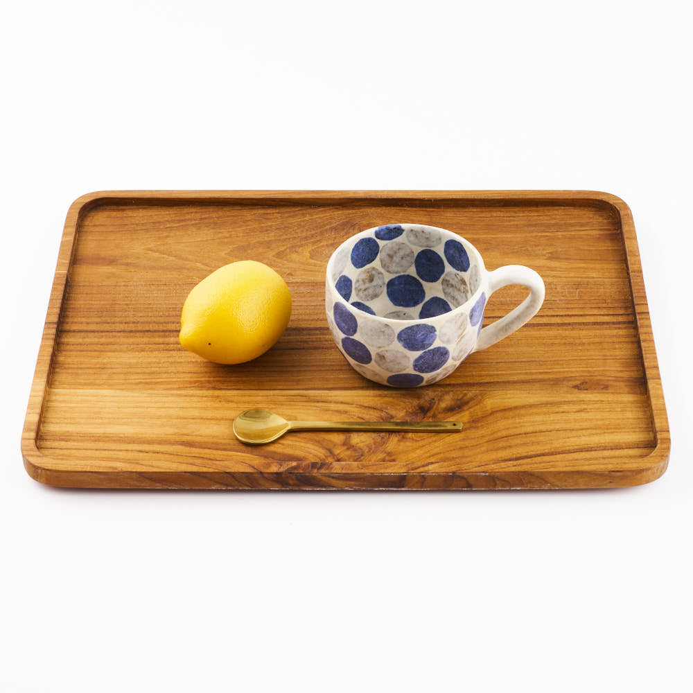 作家 くまがいのぞみ マグカップ 水玉青 作家 くまがいのぞみ 陶磁器作家もの