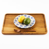 作家 くまがいのぞみ 18cm皿 水玉青 作家 くまがいのぞみ 陶磁器作家もの