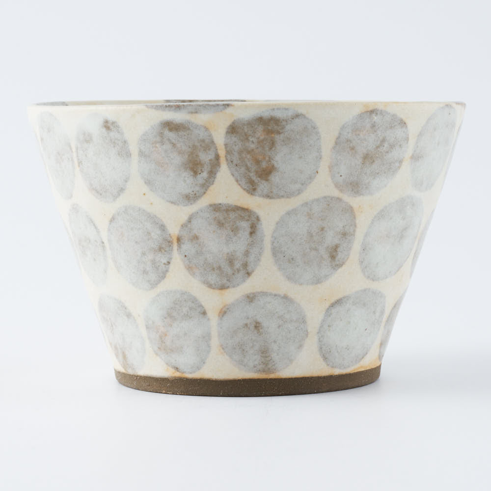 作家 くまがいのぞみ フリーカップ 水玉グレー 作家 くまがいのぞみ 陶磁器作家もの