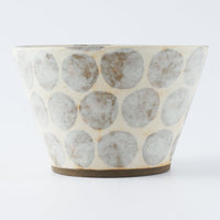 作家 くまがいのぞみ フリーカップ 水玉グレー 作家 くまがいのぞみ 陶磁器作家もの