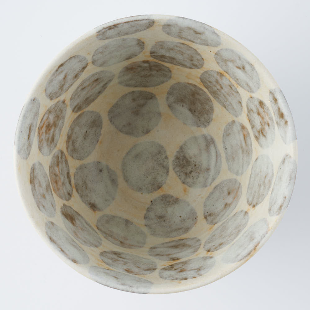 作家 くまがいのぞみ フリーカップ 水玉グレー 作家 くまがいのぞみ 陶磁器作家もの