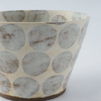 作家 くまがいのぞみ フリーカップ 水玉グレー 作家 くまがいのぞみ 陶磁器作家もの