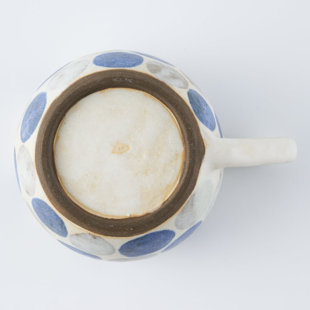 作家 くまがいのぞみ マグカップ 水玉青 作家 くまがいのぞみ 陶磁器作家もの