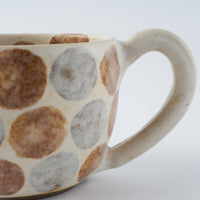 作家 くまがいのぞみ マグカップ 水玉茶 作家 くまがいのぞみ 陶磁器作家もの