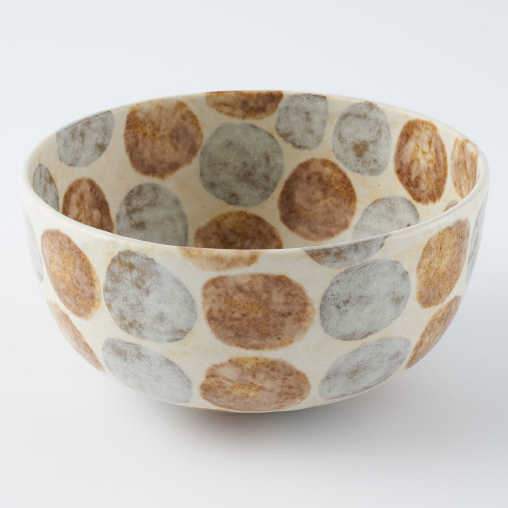 作家 くまがいのぞみ 丸碗 水玉茶 作家 くまがいのぞみ 陶磁器作家もの