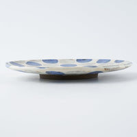 作家 くまがいのぞみ 15cm皿 水玉青 作家 くまがいのぞみ 陶磁器作家もの