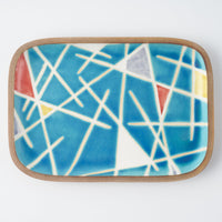 やちむん 一翠窯 長方皿(中) トニー やちむん 一翠窯 やちむん