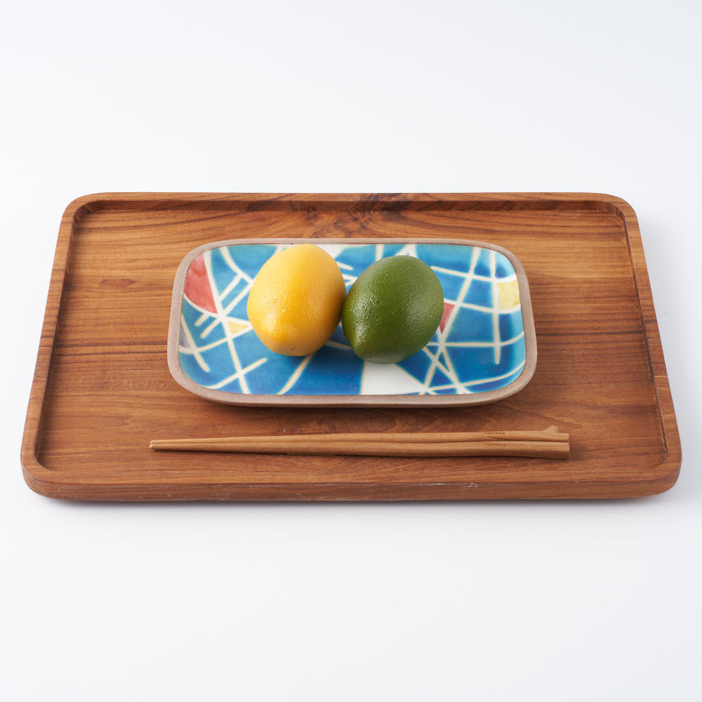 やちむん 一翠窯 長方皿(中) トニー やちむん 一翠窯 やちむん