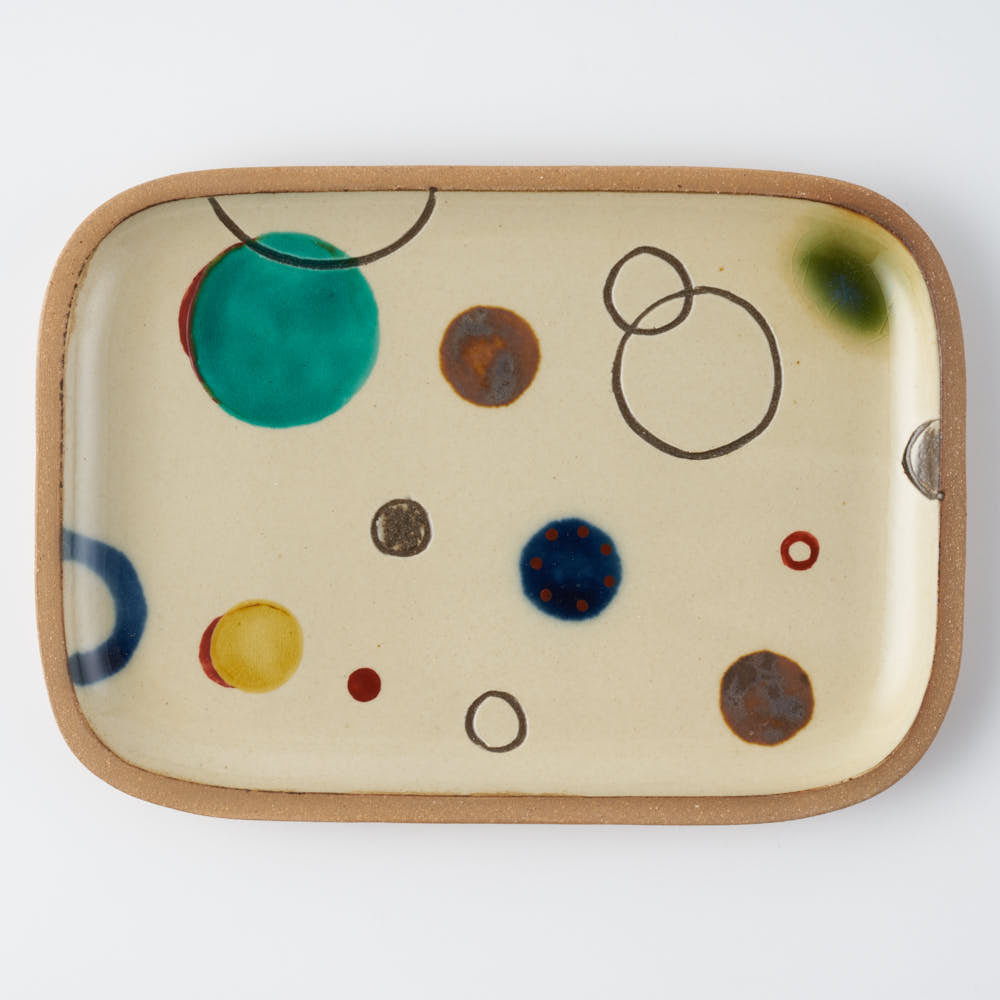 やちむん 一翠窯 長方皿(中) プリズム やちむん 一翠窯 やちむん