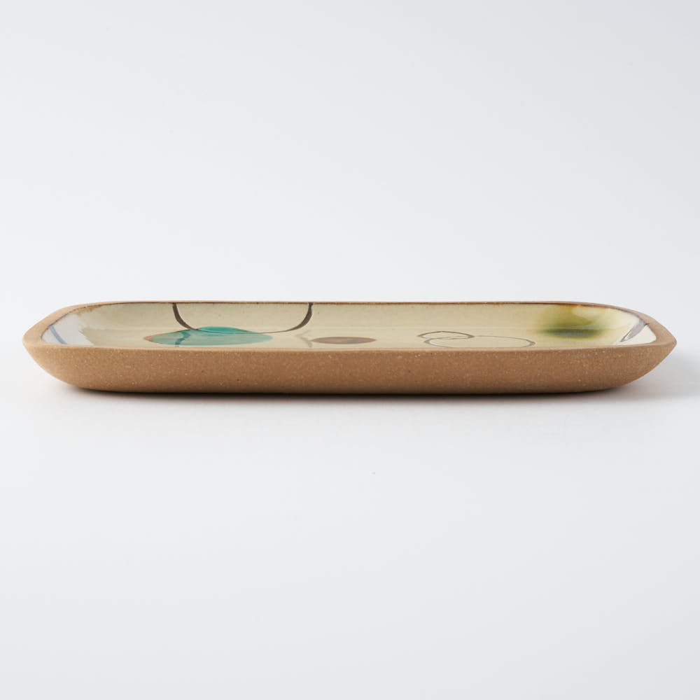 やちむん 一翠窯 長方皿(中) プリズム やちむん 一翠窯 やちむん
