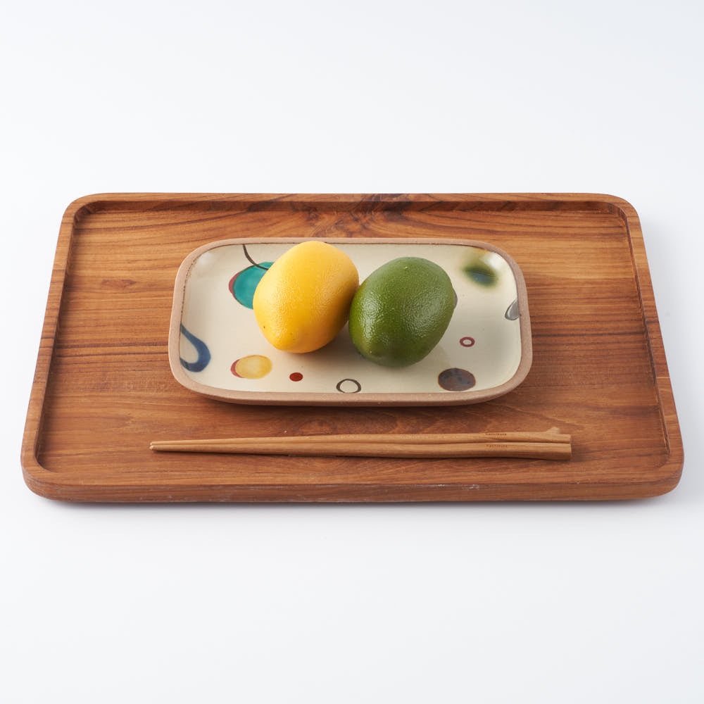 やちむん 一翠窯 長方皿(中) プリズム やちむん 一翠窯 やちむん