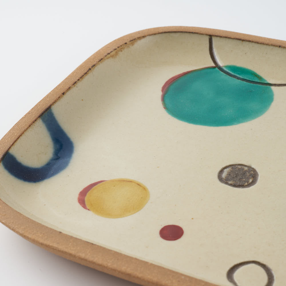 やちむん 一翠窯 長方皿(中) プリズム やちむん 一翠窯 やちむん