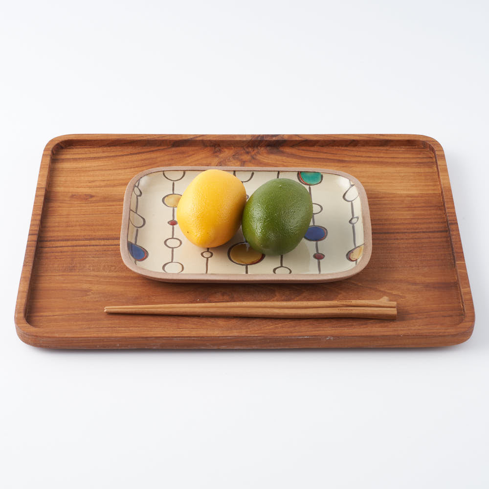 やちむん 一翠窯 長方皿(中) ボンボン やちむん 一翠窯 やちむん