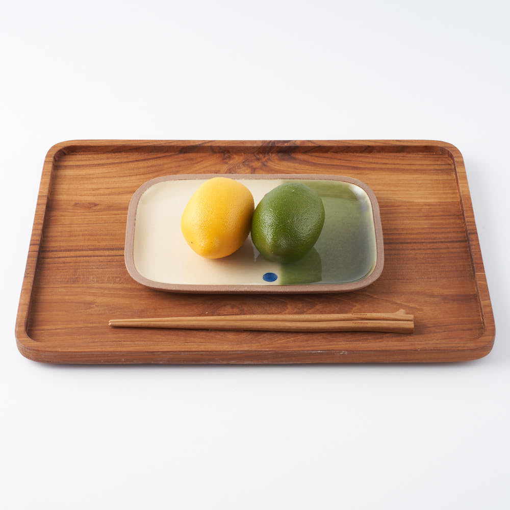 やちむん 一翠窯 長方皿(中) オーグスヤー やちむん 一翠窯 やちむん