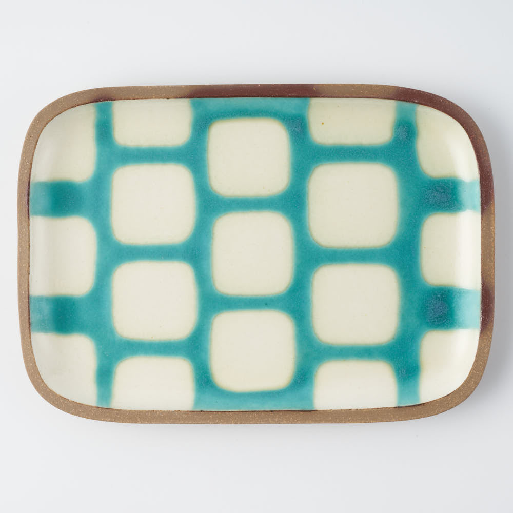 やちむん 一翠窯 長方皿(中) ソーダ やちむん 一翠窯 やちむん