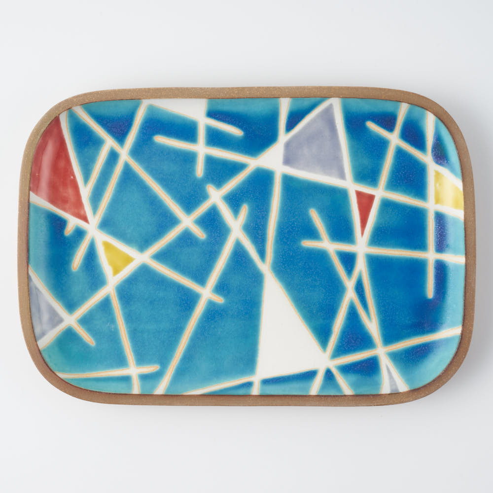 やちむん 一翠窯 長方皿(大) トニー やちむん 一翠窯 やちむん