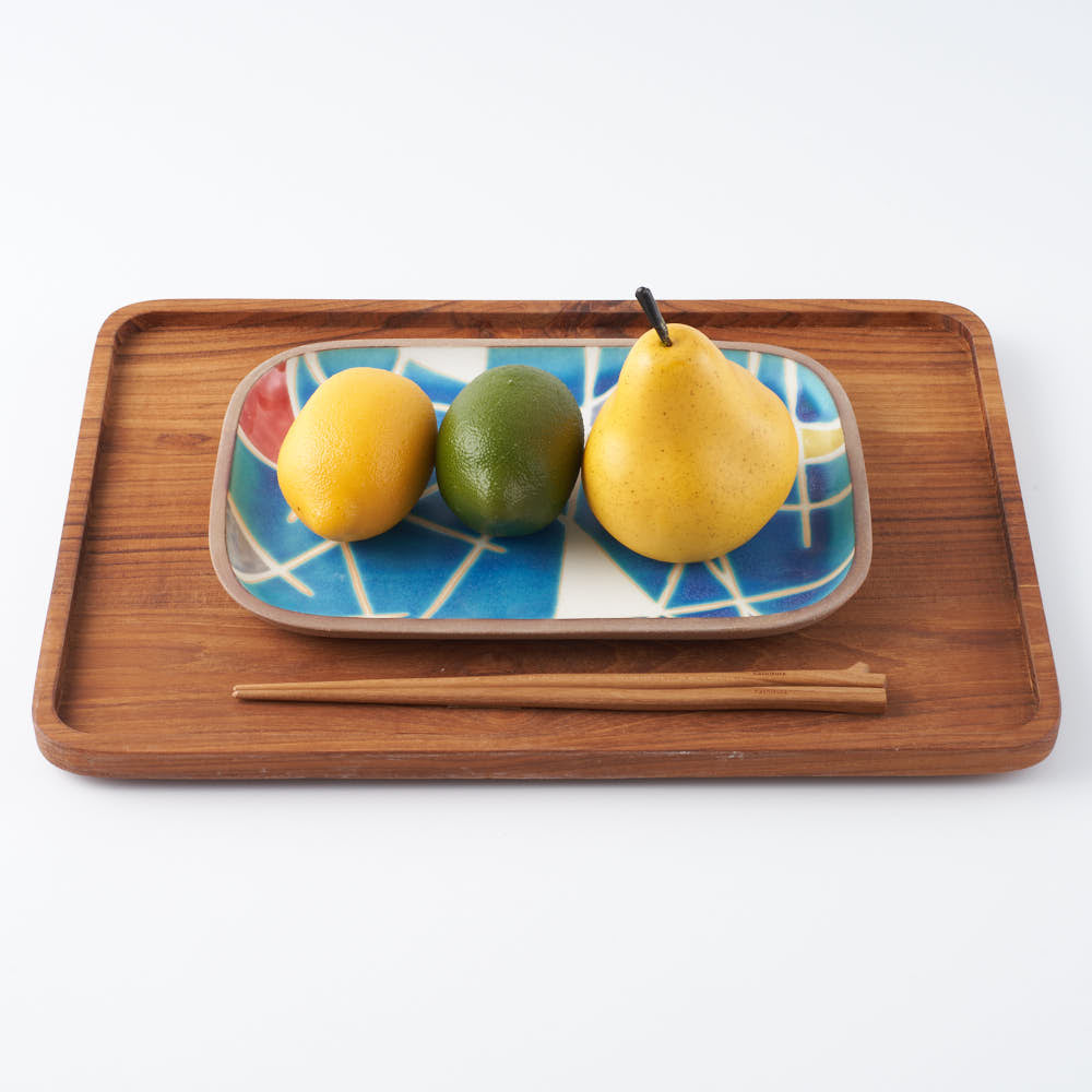 やちむん 一翠窯 長方皿(大) トニー やちむん 一翠窯 やちむん