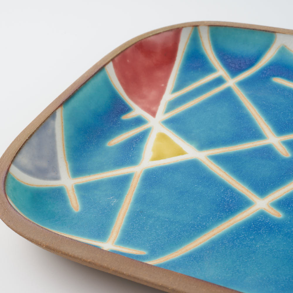 やちむん 一翠窯 長方皿(大) トニー やちむん 一翠窯 やちむん