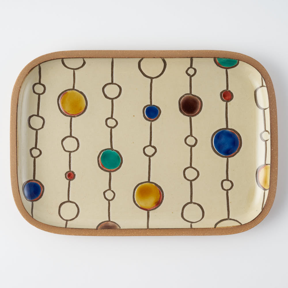 やちむん 一翠窯 長方皿(大) ボンボン やちむん 一翠窯 やちむん