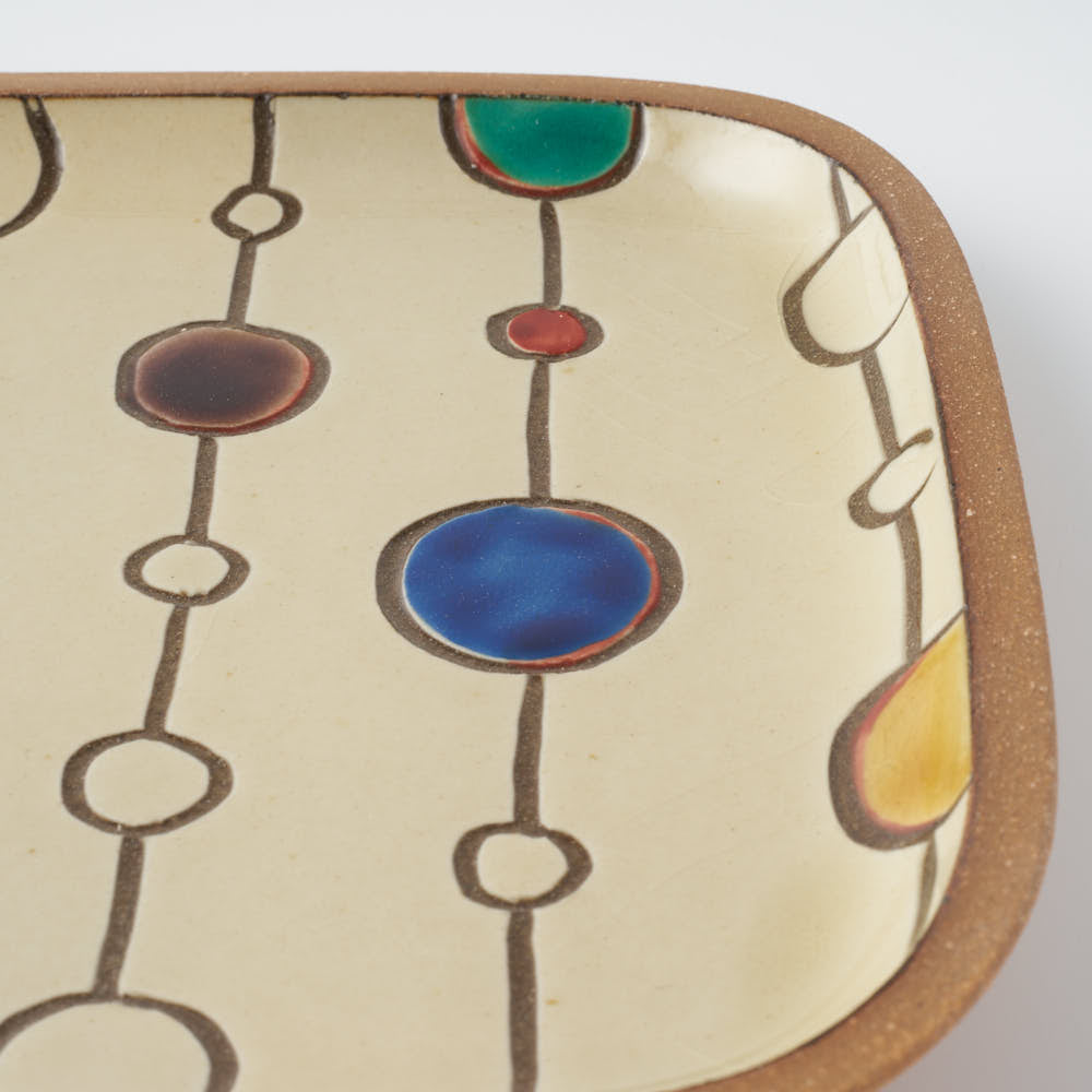 やちむん 一翠窯 長方皿(大) ボンボン やちむん 一翠窯 やちむん